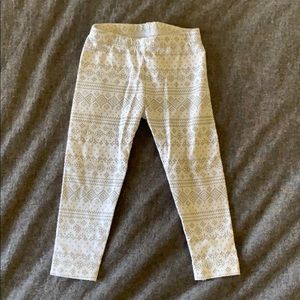 Toddler snowflake leggings